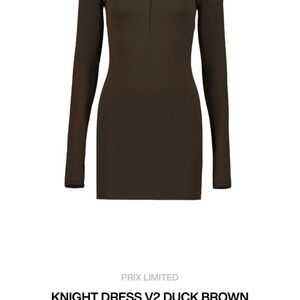 Prix Limited Duck Brown Long Sleeve Dress